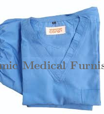 Cotton Navy Blue Scrub Suit